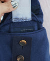 $1,920 LARDINI - *PURE CASHMERE* Double Breasted Blue Car Coat - 40R