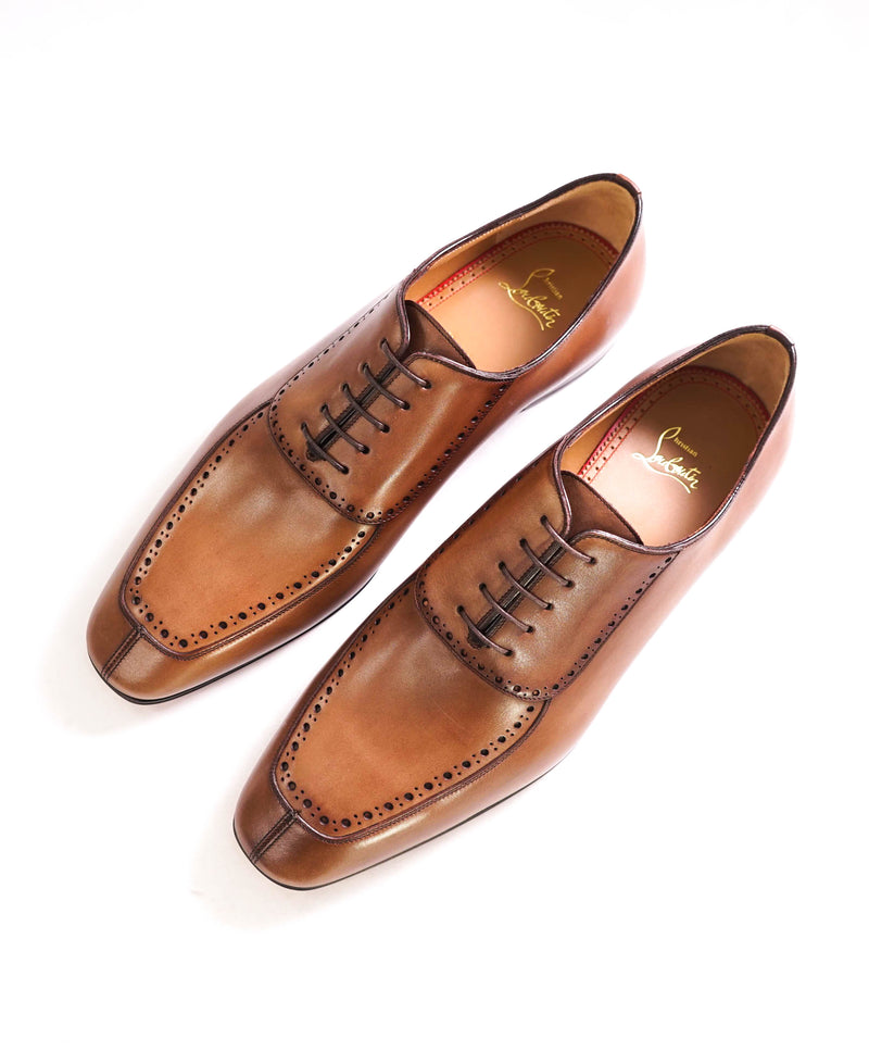 $1,250 CHRISTIAN LOUBOUTIN - *LAFITOCH* Brown Lthr Oxfords - 11 US (44EU)