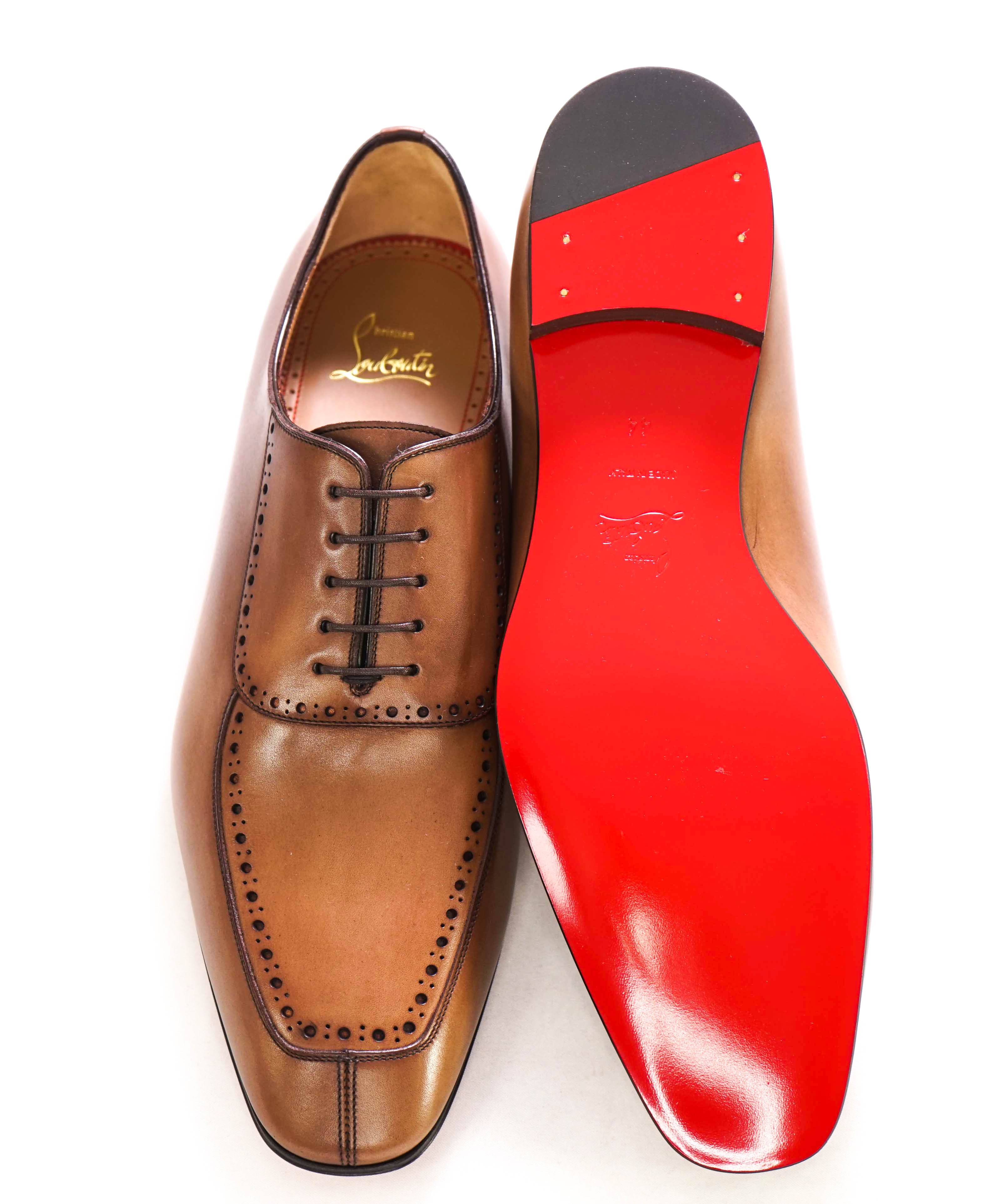 $1,250 CHRISTIAN LOUBOUTIN - *LAFITOCH* Brown Lthr Oxfords - 11 US (44EU)