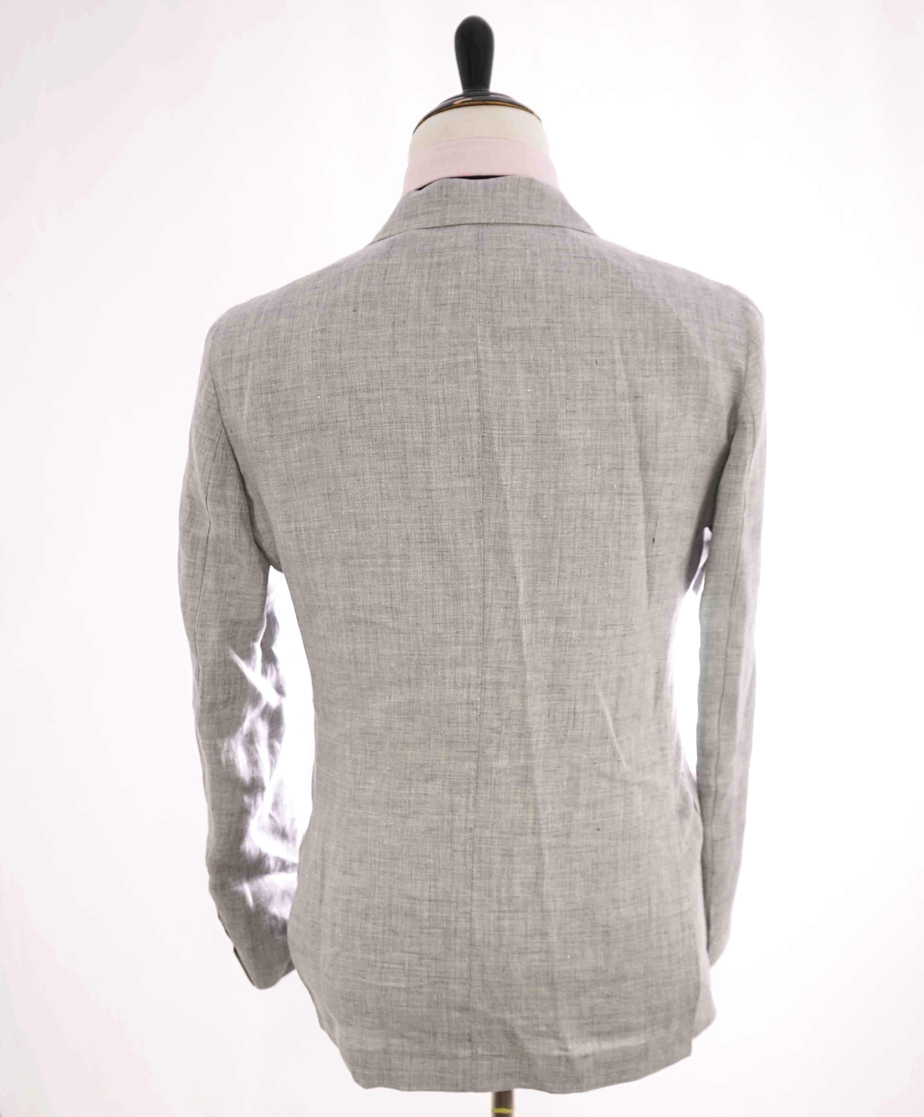 $2,495 ELEVENTY - "PURE LINEN" Gray Summer "JOGGER" Suit - 40 (50 EU)