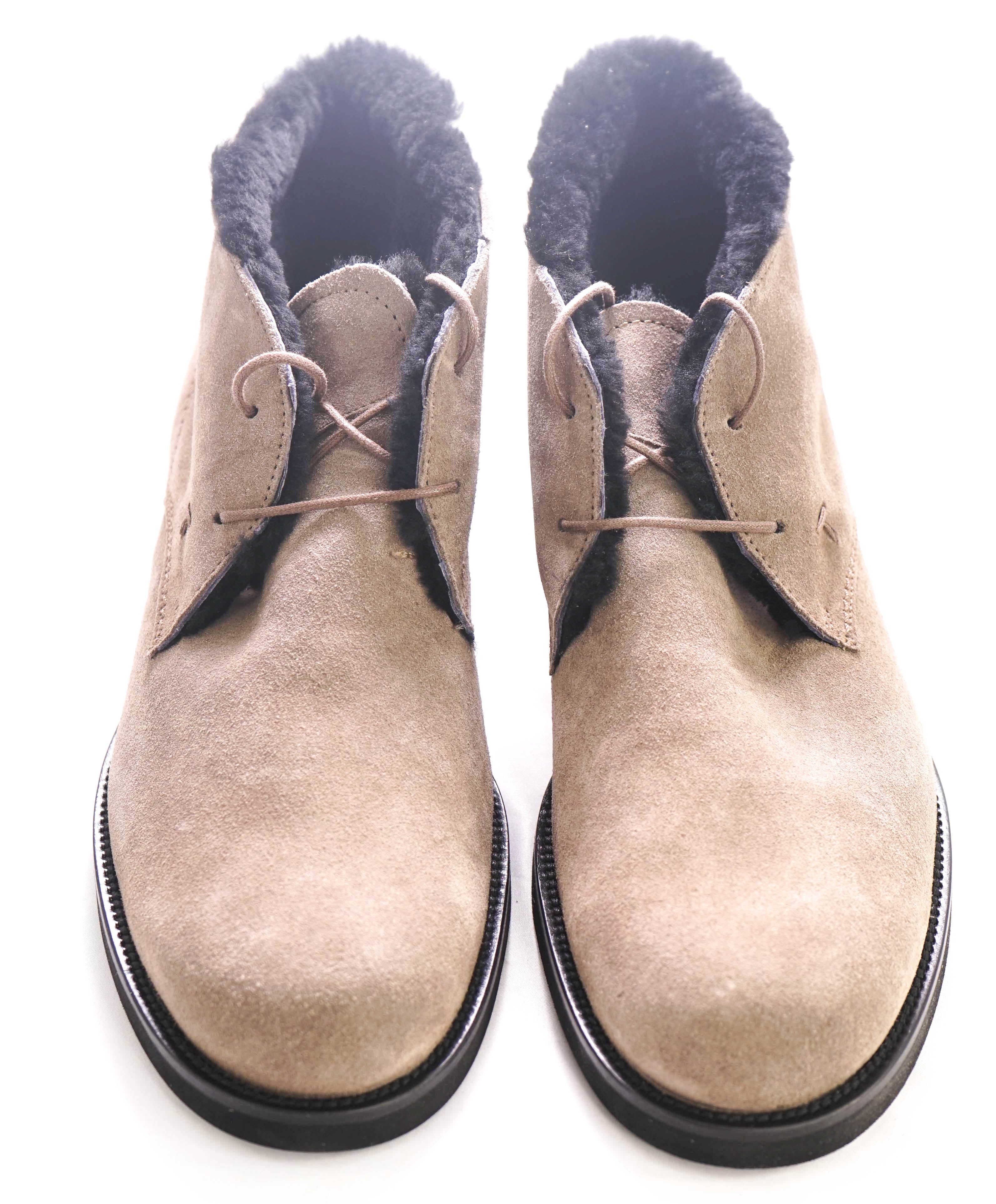 $850 TOD’S - "GENUINE LAMB FUR LINED" Suede Chukka Boot - 11.5 US (10.5 T)