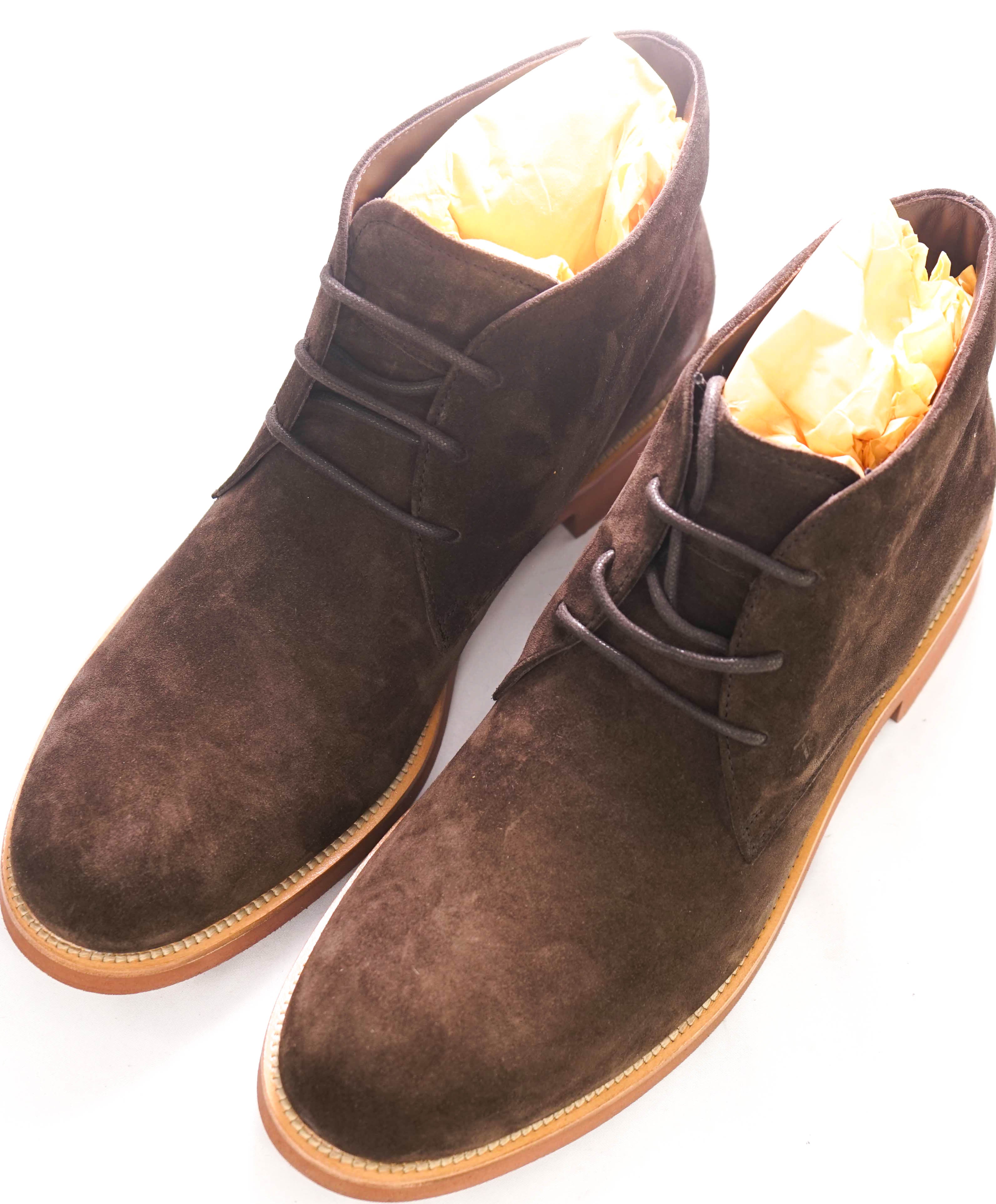 TOD’S - Supple Suede "POLACCO ALTO" Logo Chukka Boot - 11.5 US (10.5 T)