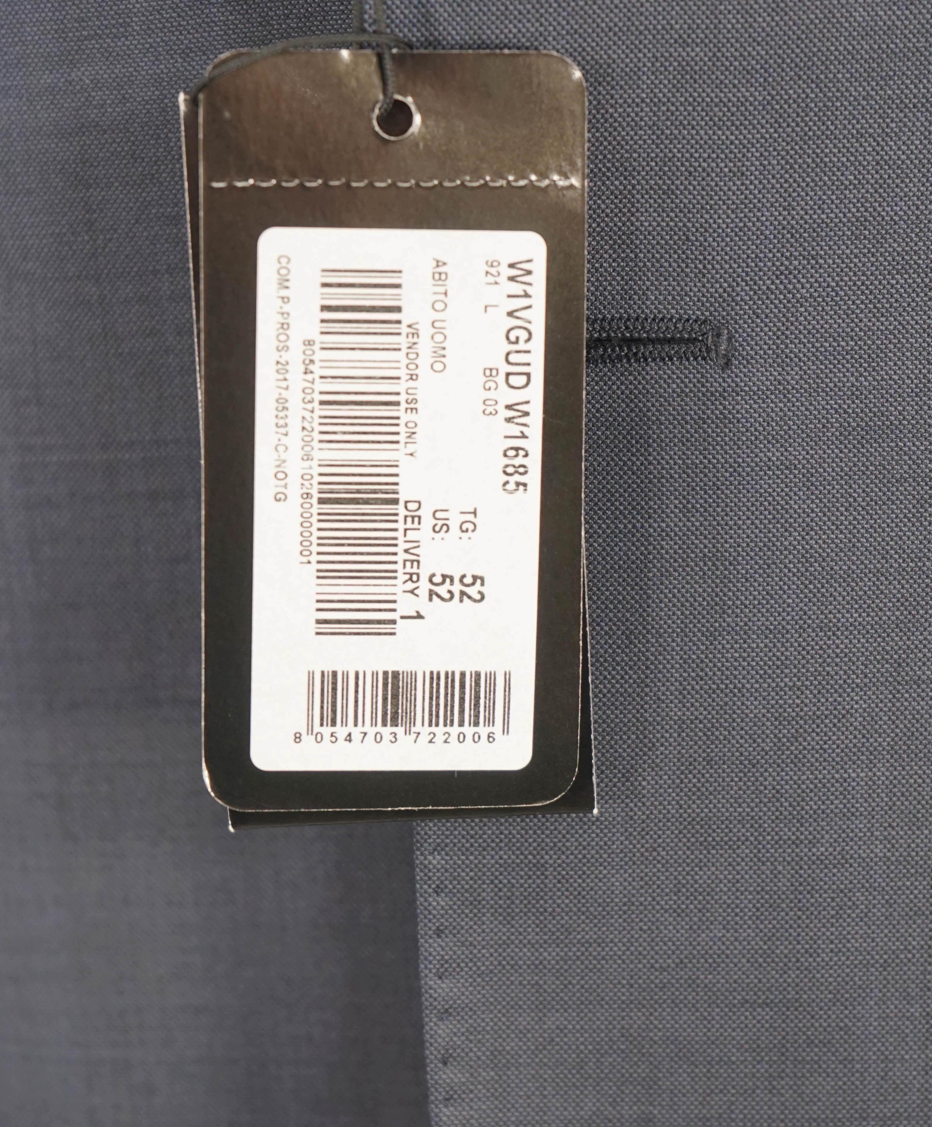 $1,995 EMPORIO ARMANI - Super 130's  “G LINE” Steel Blue Suit - 42L