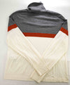 $875 ELEVENTY - Colorblock Gray Ivory *PLATINUM* Wool Turtleneck Sweater - M