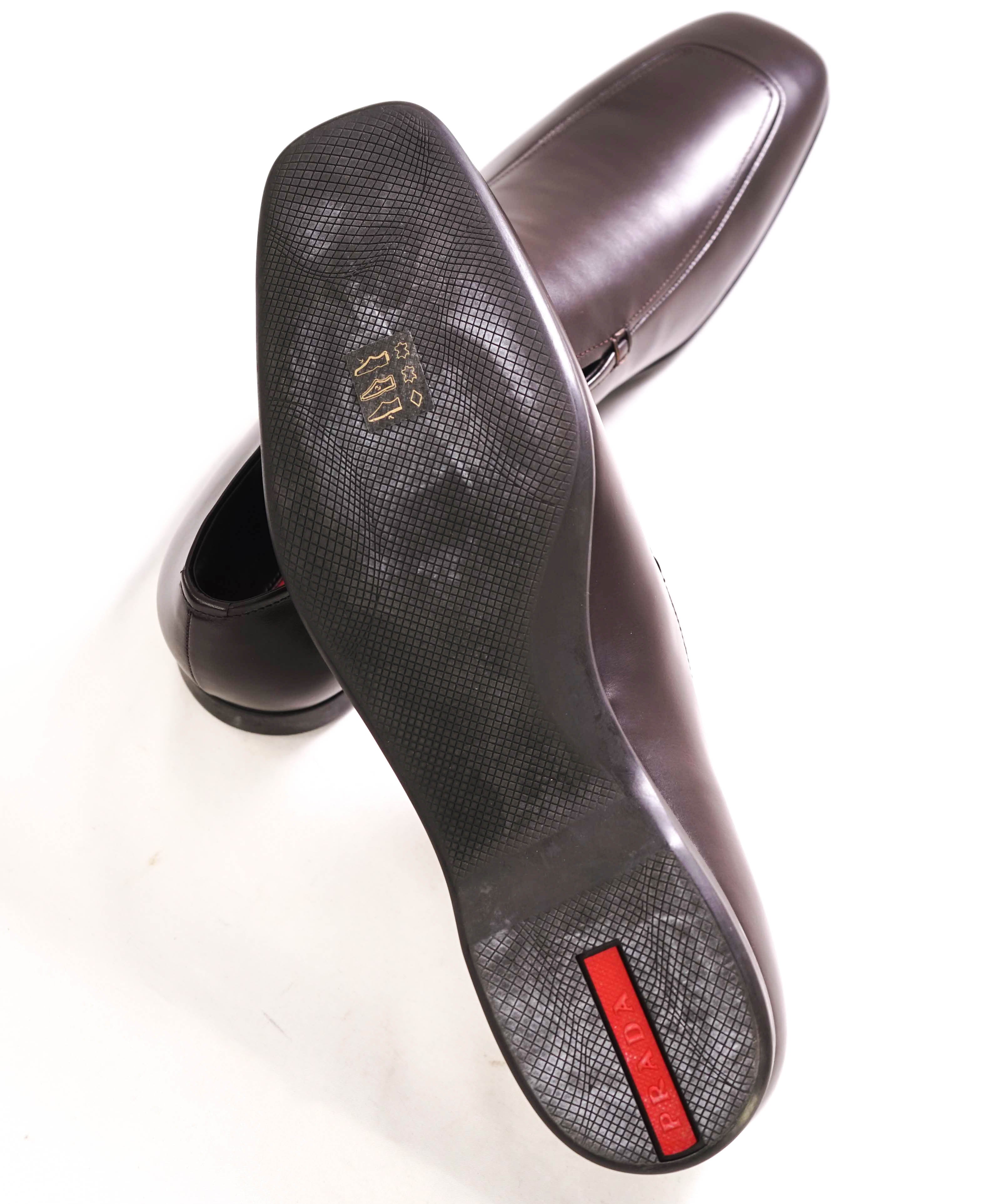 $850 PRADA - *LINEA ROSSA* Brow Slip On Logo Vamp Loafer - 11 US (10 D Prada)