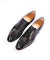 $1,200 BALLY - "SELBY" Goodyear Welt SCRIBE Black Hand Made Oxfords  - 14 US (13 UK)