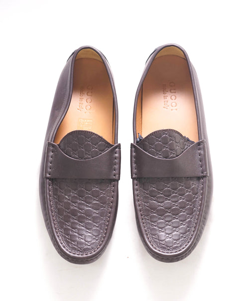 $920 GUCCI - "GG Guccissima" Brown Leather Loafers - 8 US (7.5G)