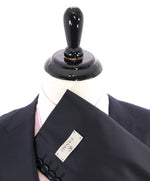 $1,795 CANALI - *CLOSET STAPLE*  Solid Navy Blue Notch Lapel Blazer - 52L US