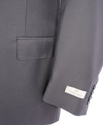 $1,795 CANALI - *CLOSET STAPLE*  Solid Navy Blue Notch Lapel Blazer - 52L US