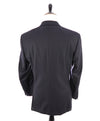 $1,795 CANALI - *CLOSET STAPLE*  Solid Navy Blue Notch Lapel Blazer - 52L US