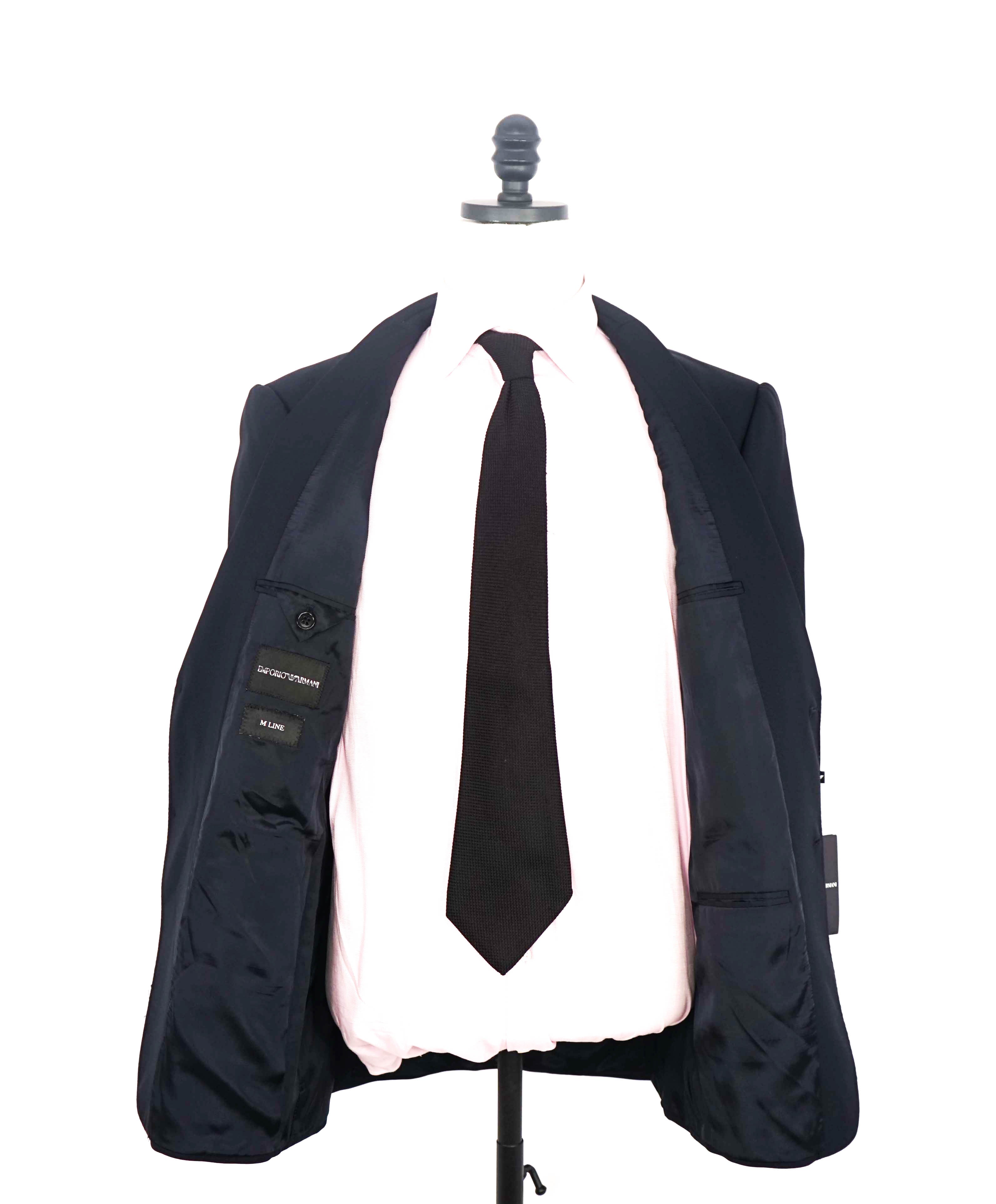 $1,995 EMPORIO ARMANI -Super 130's  “M LINE” Navy Suit - 40R 35W