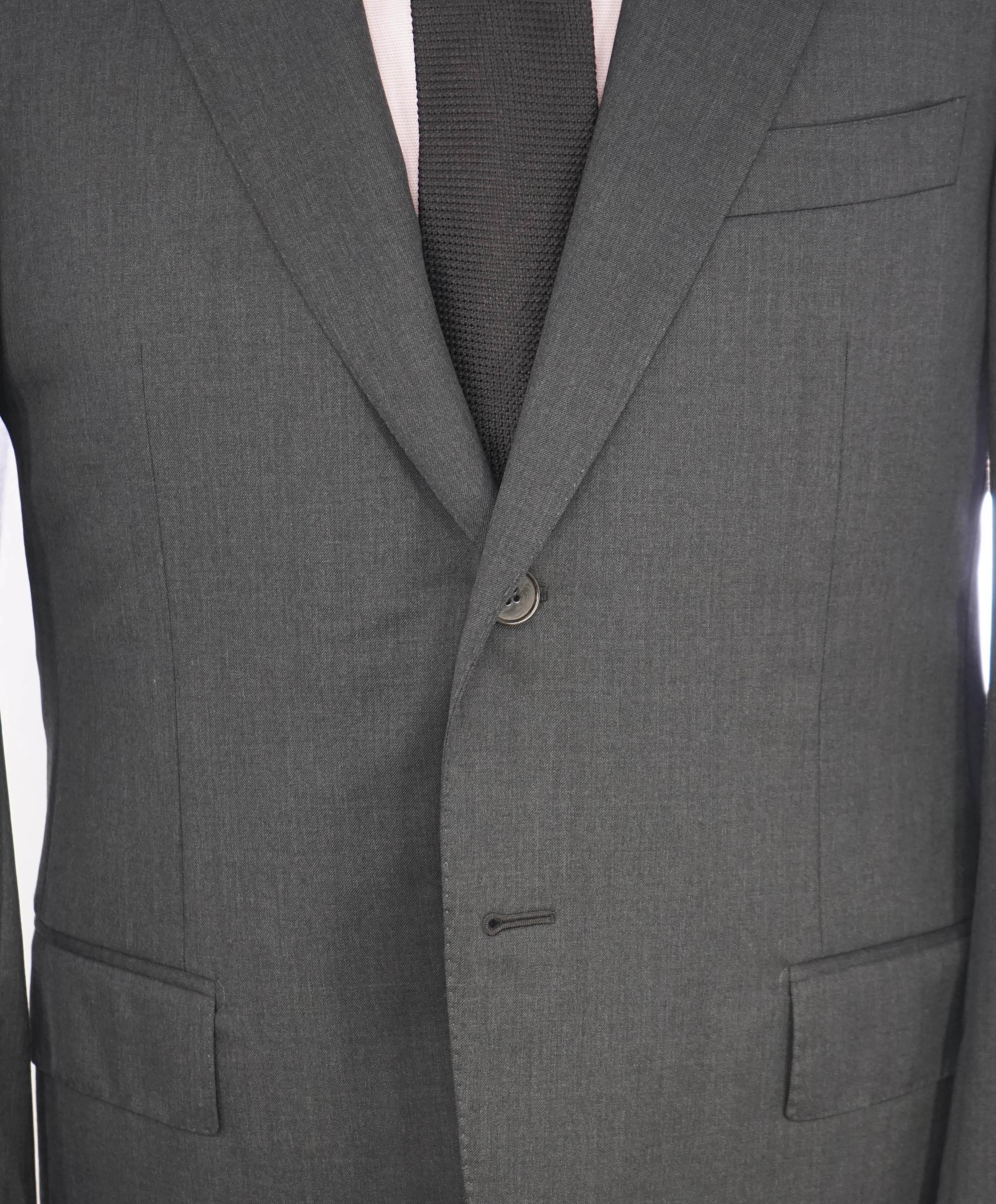 ERMENEGILDO ZEGNA - “Multiseason" Gray Solid Notch Lapel Blazer - 40S