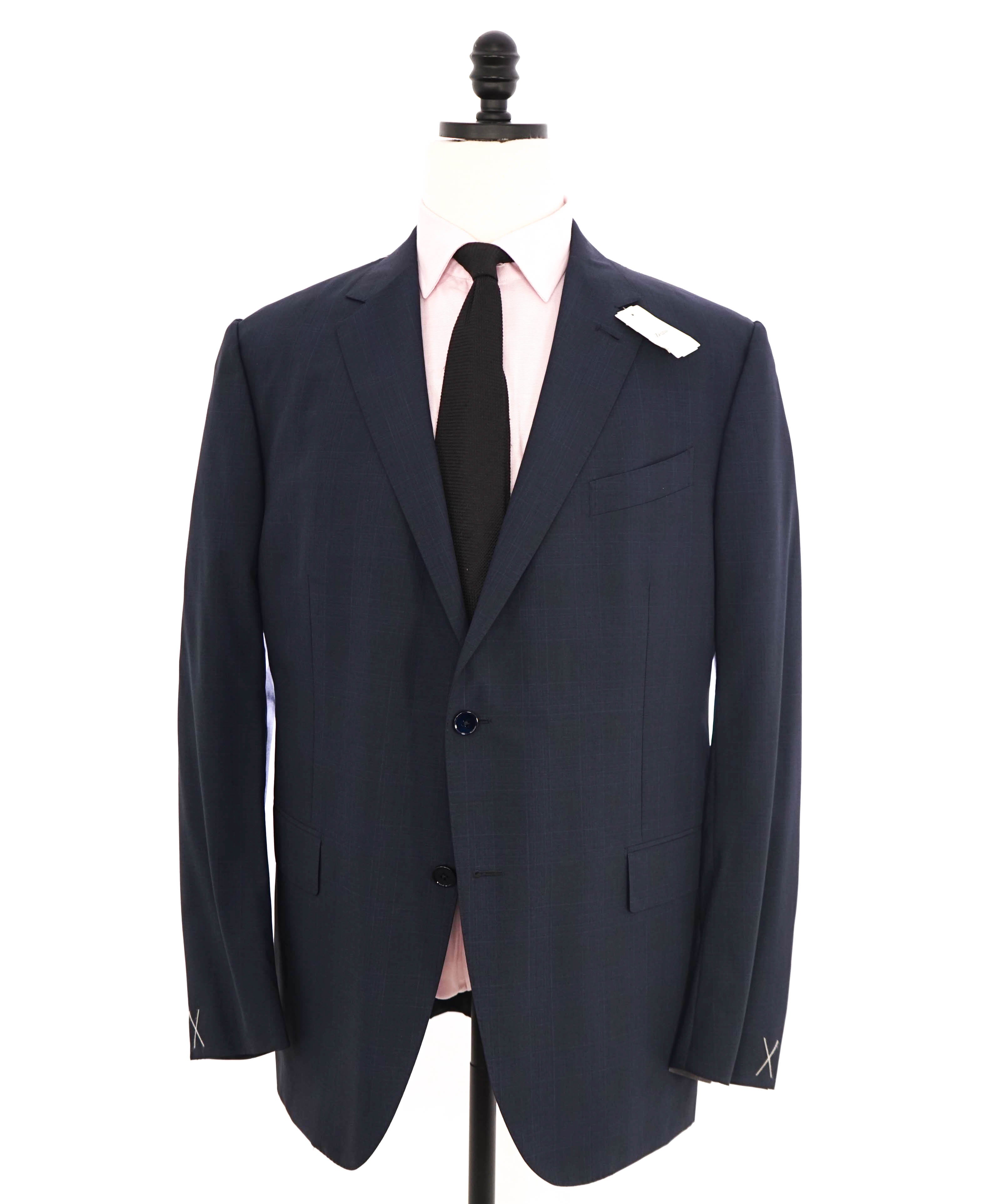 $3,290 ERMENEGILDO ZEGNA -“LEGGERISSIMO" Premium SILK Check Blazer - 48R