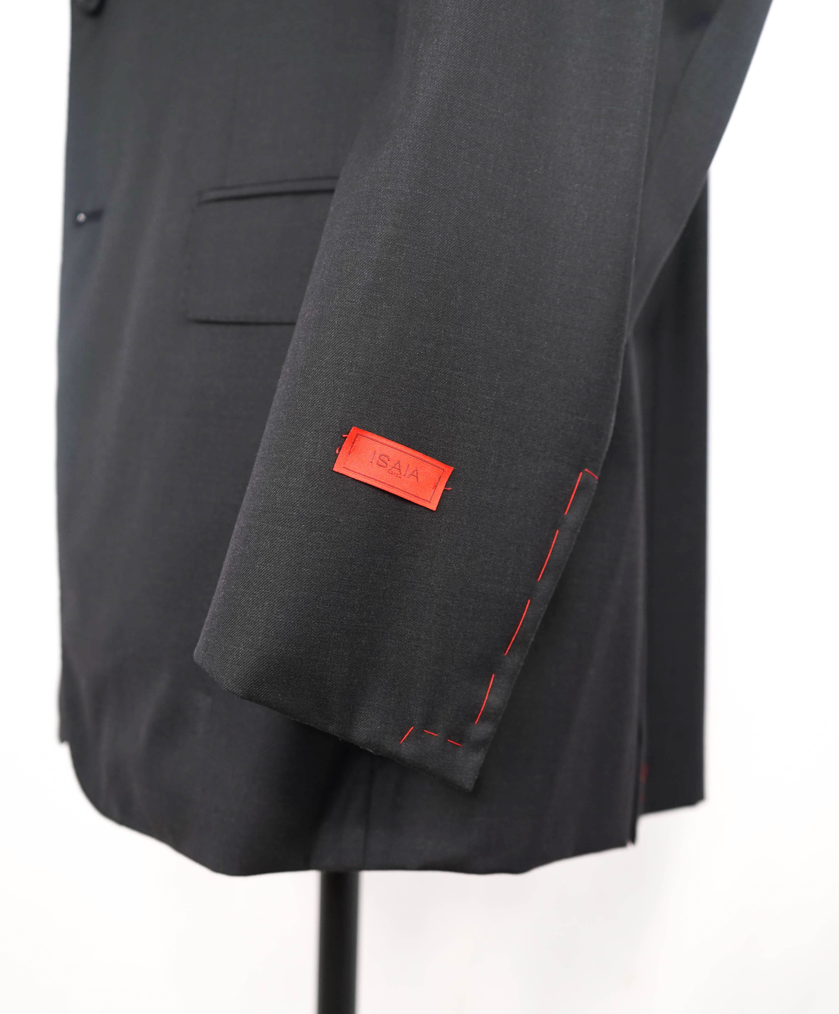 $2,995 ISAIA - *CLOSET STAPLE* Gray Textured 2-Button Notch Lapel Blazer - 48L