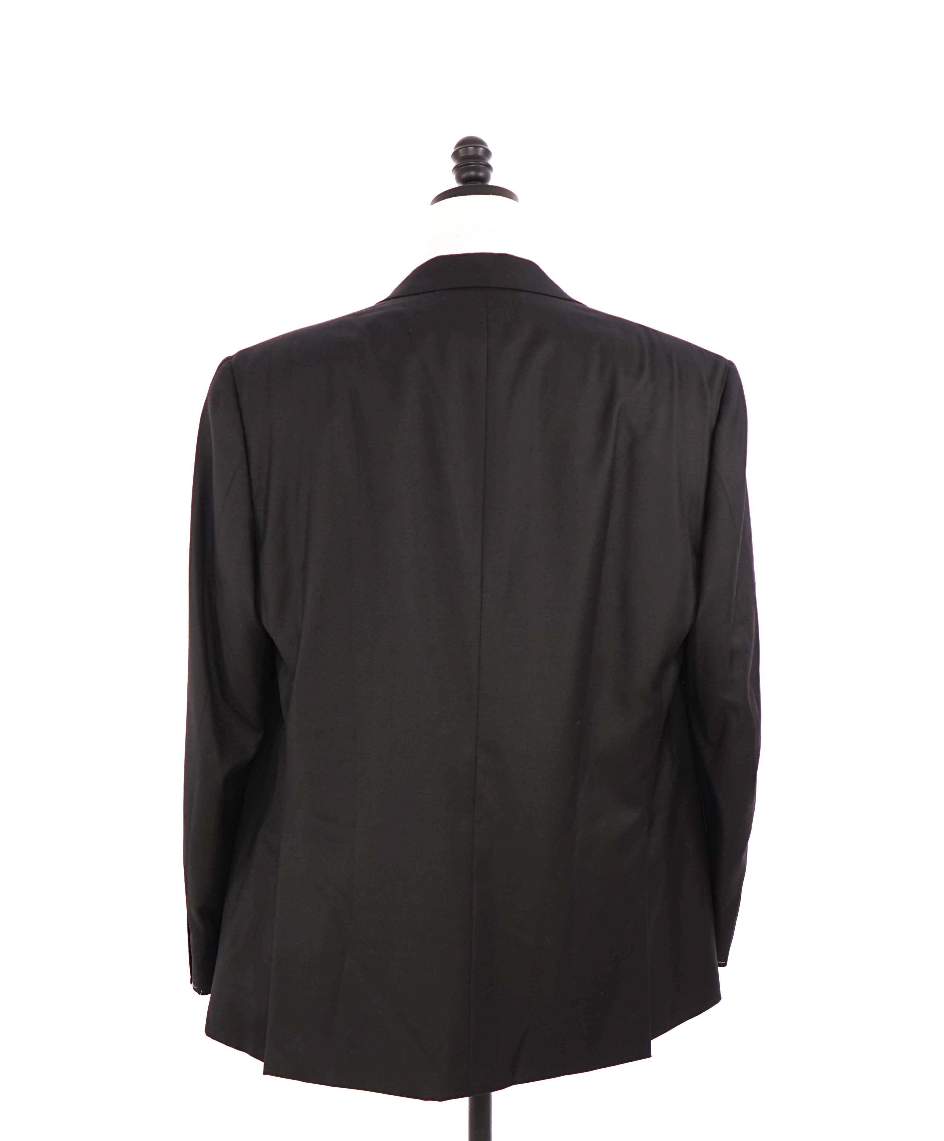 $6300 BRIONI - Classic Solid Black 2-Btn *CELEB FAVE* 160's Suit - 46R