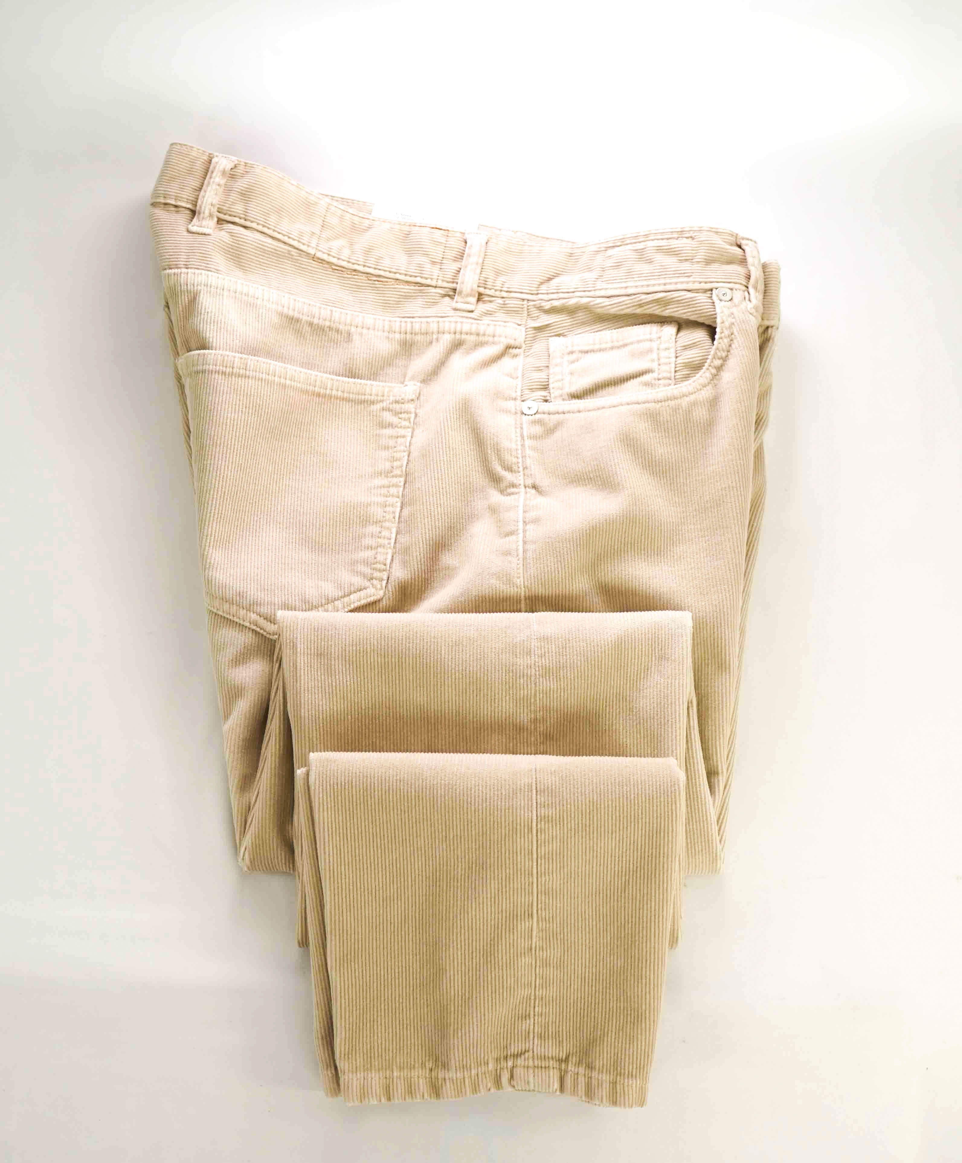 $595 ELEVENTY - NEUTRAL Cotton 5-Pocket Corduroy Chino Casual/Slim Pants- 33W