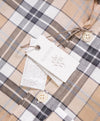 $395 ELEVENTY -Neutral *POPOVER* Check Plaid Button Dress Shirt - M (40)