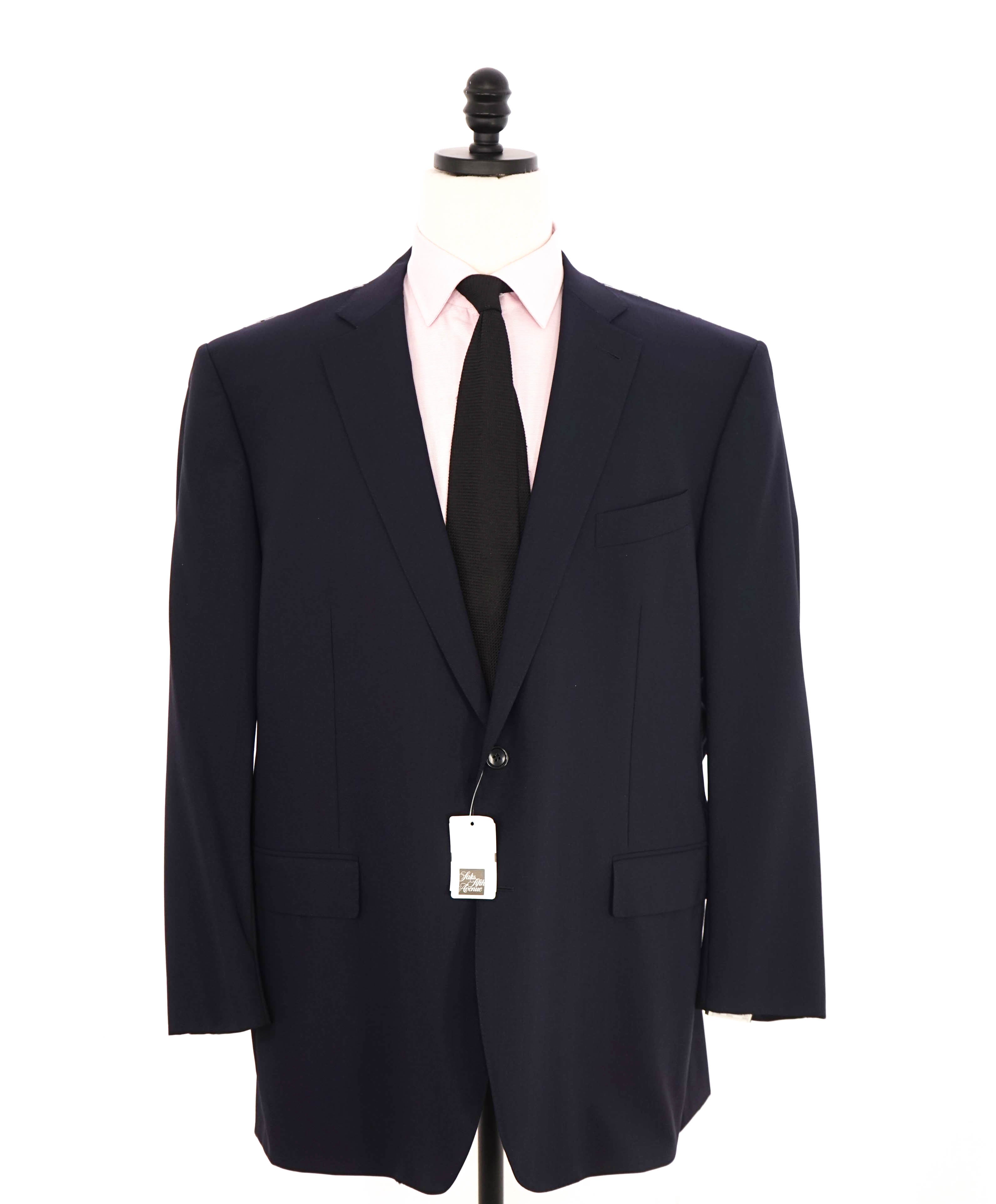 $3,495 ERMENEGILDO ZEGNA - Solid NAVY SU MISURA Wool Blazer - 50R US