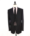 $3,250 ERMENEGILDO ZEGNA -"TROFEO" Navy Blue Solid Blazer - 46L