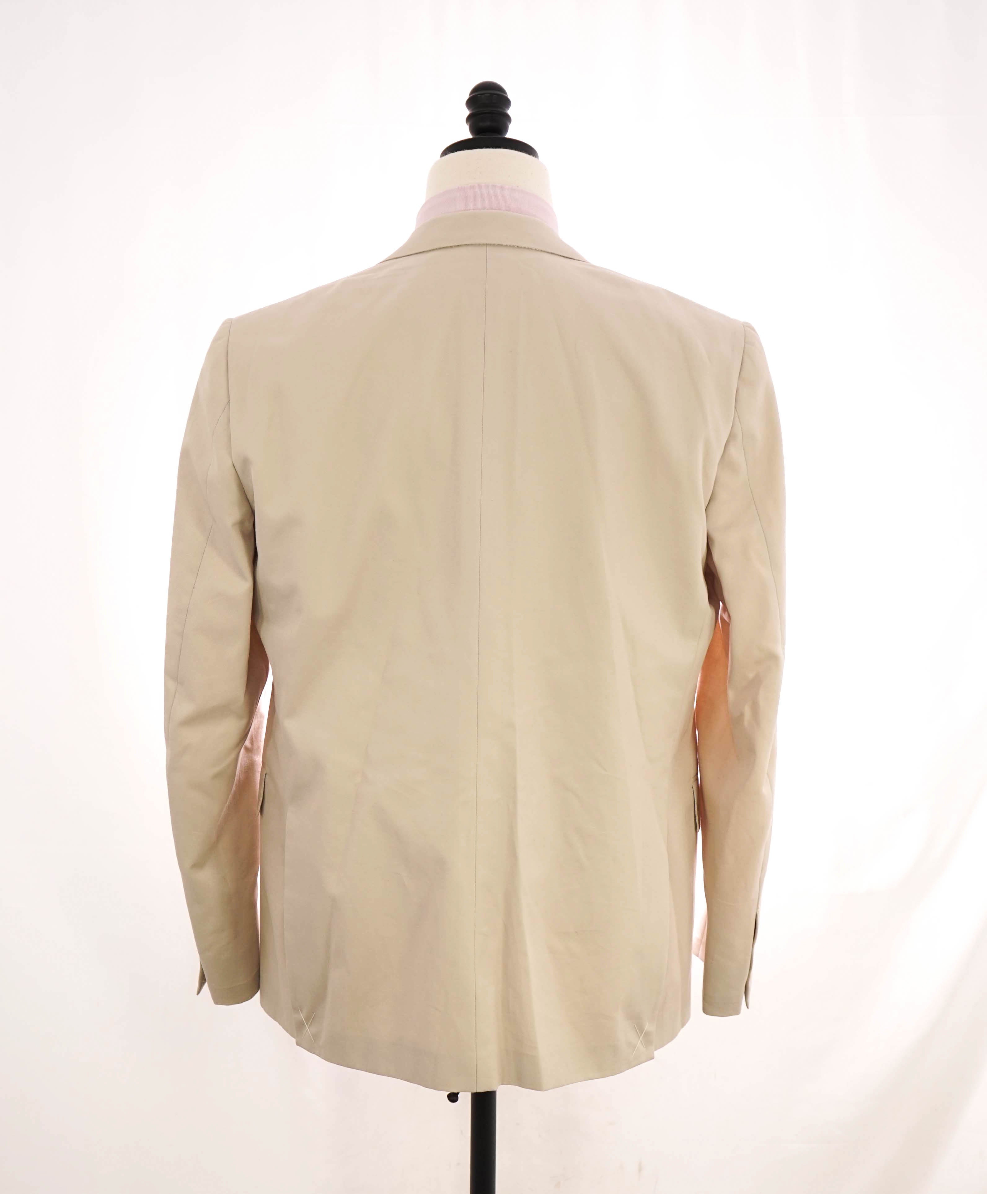 $3,000 ERMENEGILDO ZEGNA - Made In Italy Off White Cotton Light Summer Suit - 44R