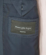 $3,250 ERMENEGILDO ZEGNA -"TROFEO" Navy Blue Birdseye Blazer - 50L