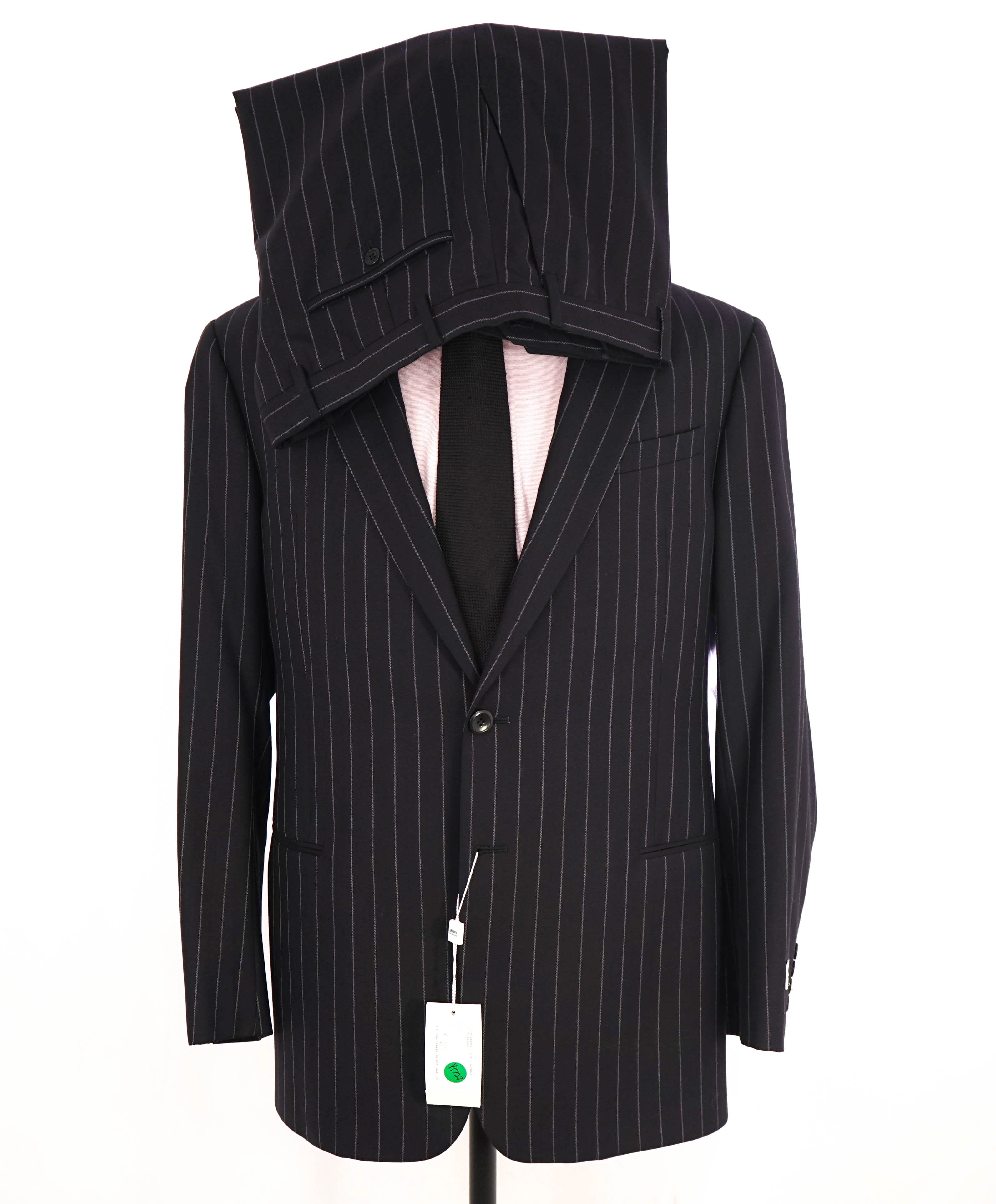 $1,895 ARMANI COLLEZIONI - Chalk Striped *G LINE* Notch Lapel Suit - 44R