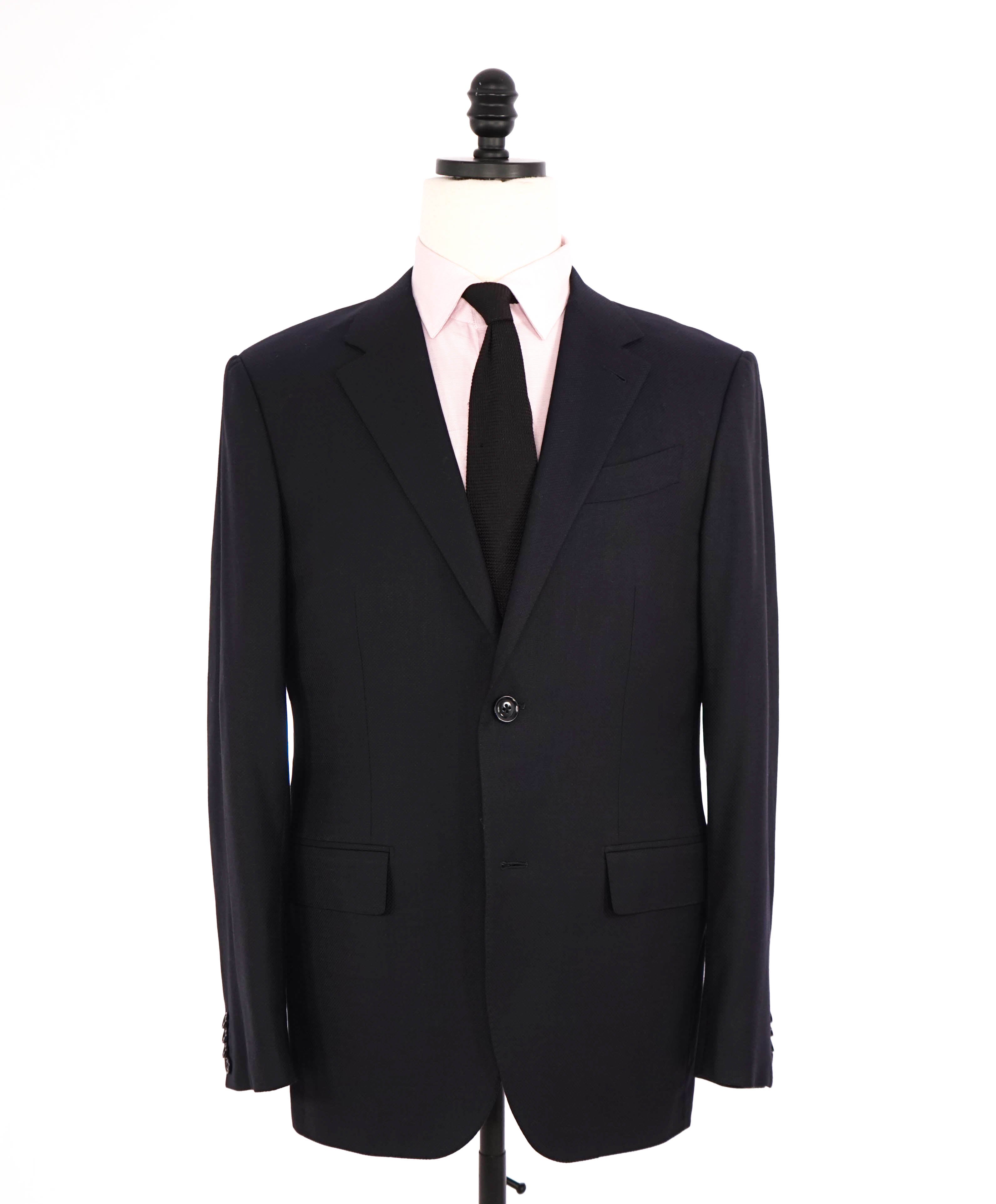 $3,295 ERMENEGILDO ZEGNA - "TROFEO COMFORT" Navy Blue 10 POCKET Blazer - 38R