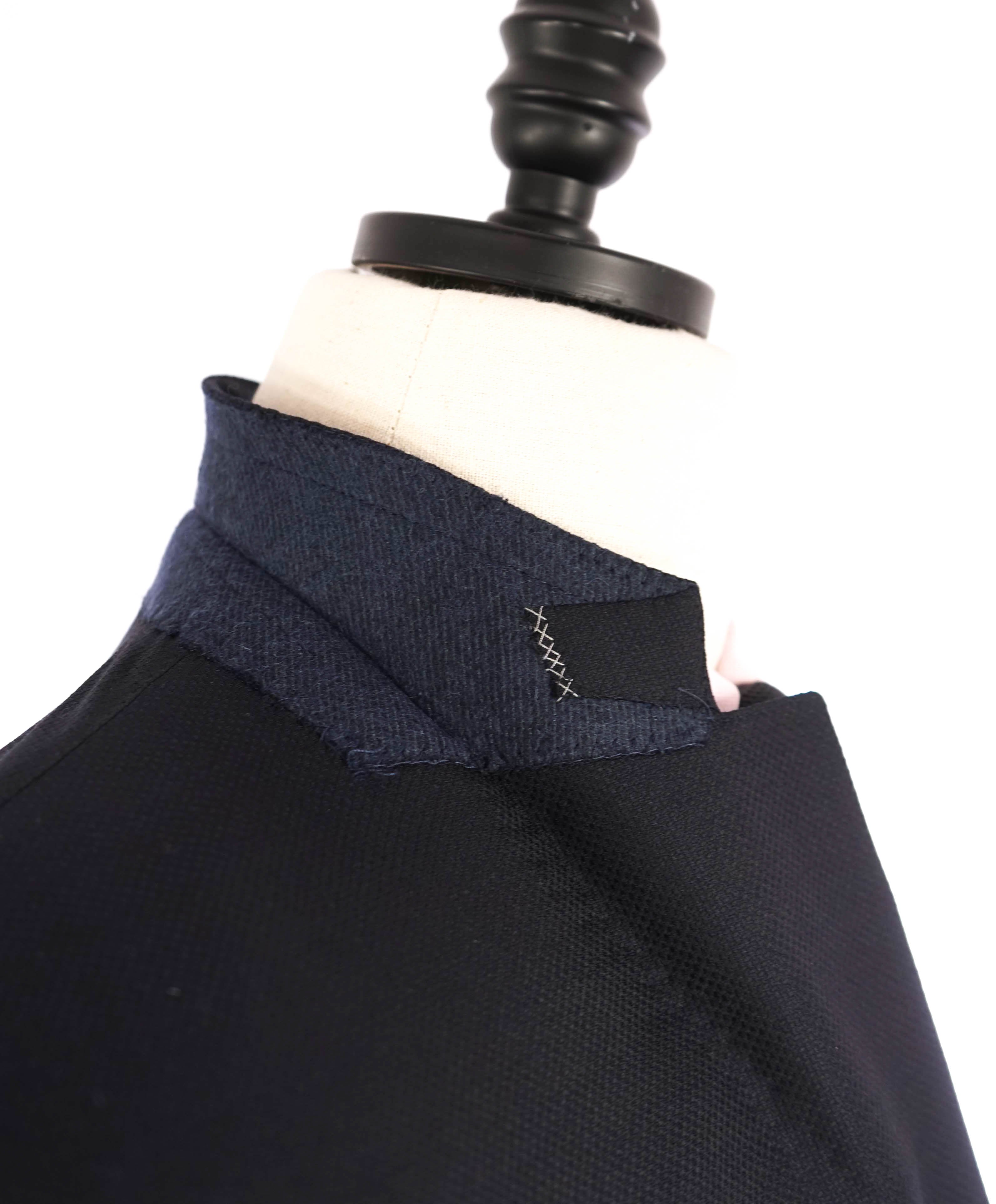 $3,295 ERMENEGILDO ZEGNA - "TROFEO COMFORT" Navy Blue 10 POCKET Blazer - 38R