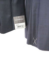 $3,250 ERMENEGILDO ZEGNA -"TROFEO" Navy Blue Birdseye Blazer - 46L