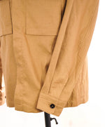 $1,690 ERMENEGILDO ZEGNA - OASI Linen Tan/Neutral Over Shirt Chore Jacket - M