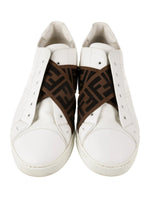 $770 FENDI - Zucca FF Tape White Logo Sneaker - 9.5 US 8.5UK 42.5EU