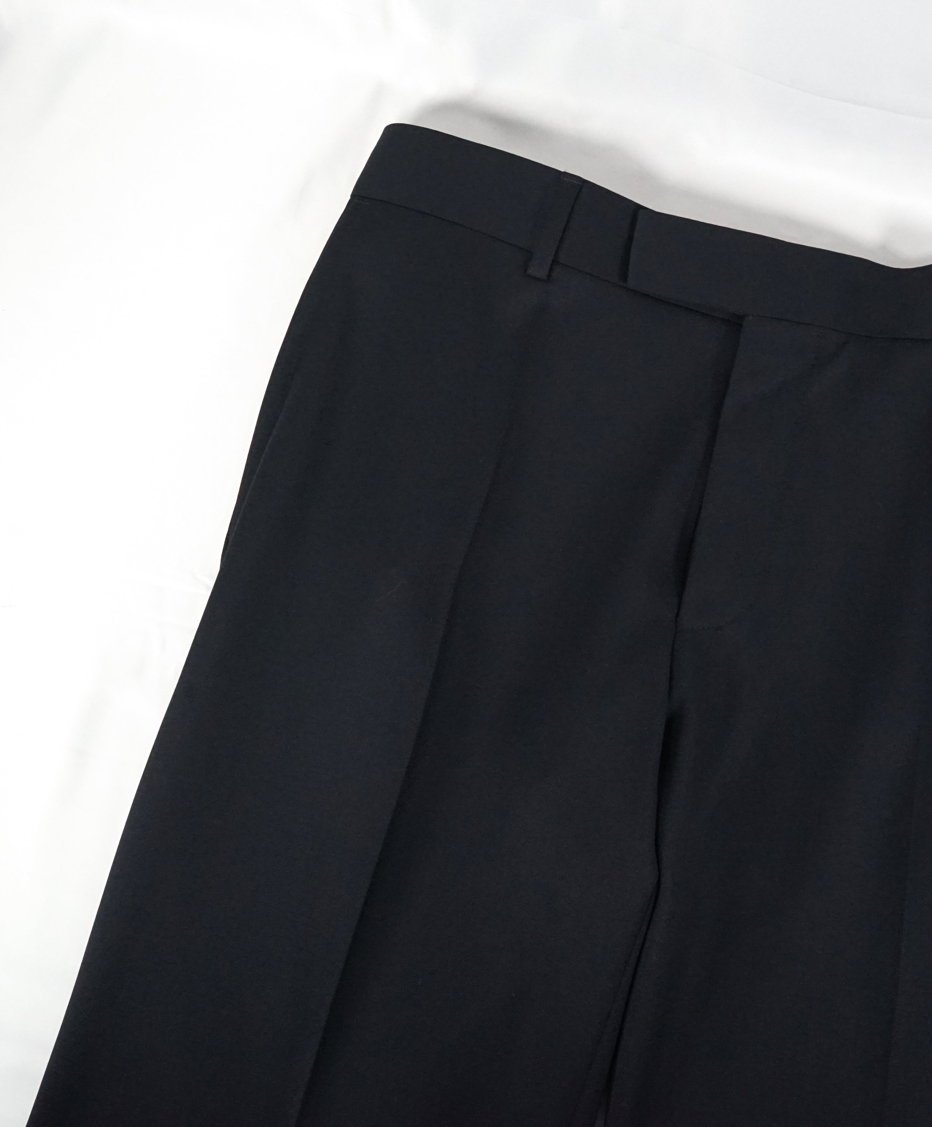 HUGO BOSS - “ Pasolini/Movie US" Solid Navy Flat Front Dress Pants - 32W