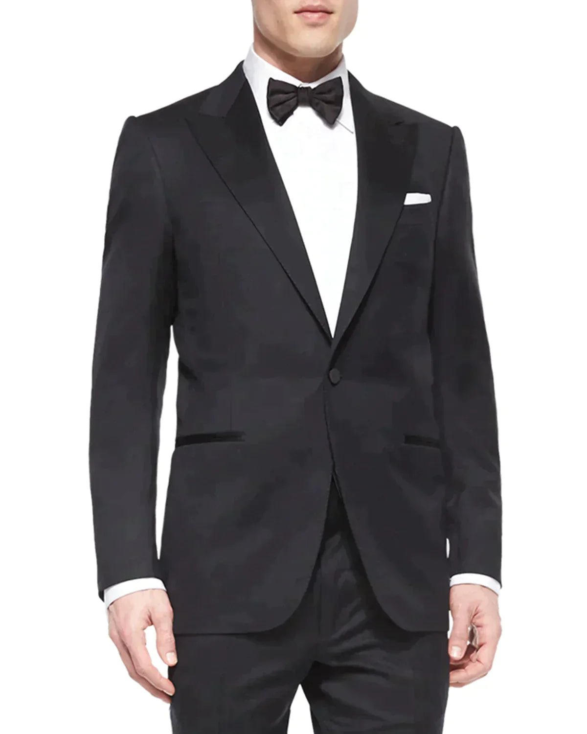 $2,995 ERMENEGILDO ZEGNA - PEAK LAPEL Tuxedo Dinner Jacket 1-Piece - 46L