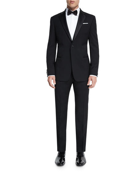 $2,095 ARMANI COLLEZIONI - “G LINE” 1-Button Notch Lapel Tuxedo Suit - 38R