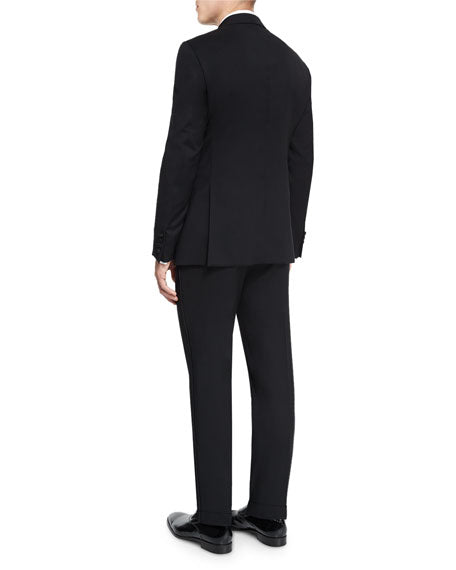 $2,095 ARMANI COLLEZIONI - “G LINE” 1-Button Notch Lapel Tuxedo Suit - 42R