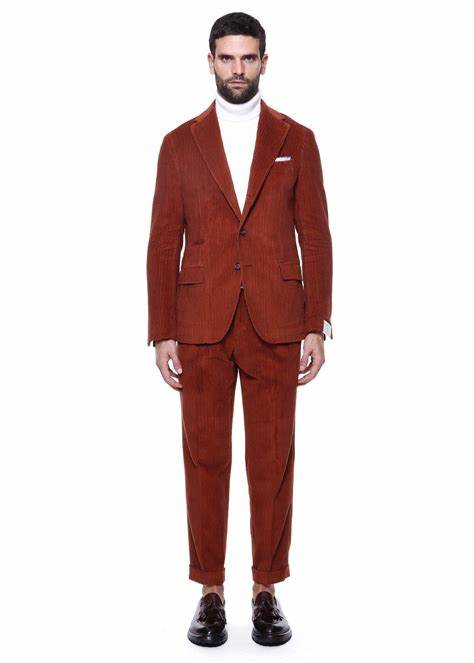 ELEVENTY - By ERMENEGILDO ZEGNA "CASHMERE CORDUROY" Suit - 44 US