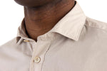 $395 ELEVENTY -Neutral *POPOVER* Wide Spread Button Dress Shirt - XL (42)