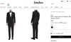 $4,595 ISAIA - "AQUASPIDER" Satin PEAK LAPEL Black Wool Tuxedo - 46R