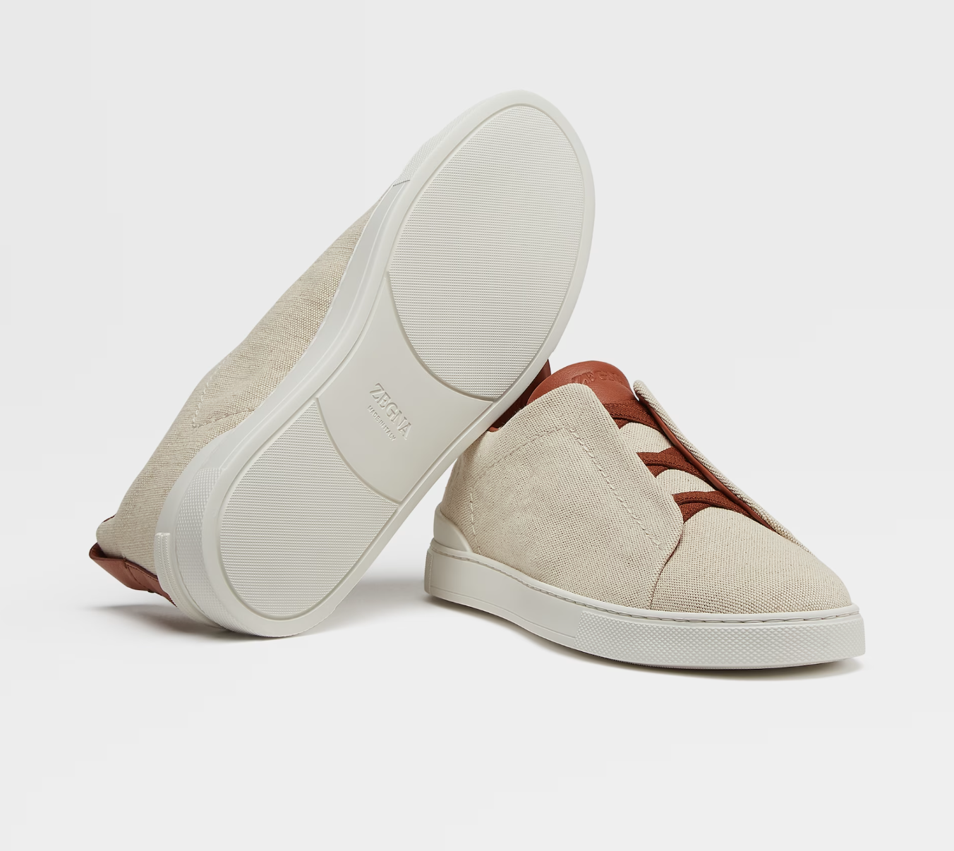 $1,190 ERMENEGILDO ZEGNA - COUTURE "Triple Stitch" Sneakers - 11.5 US (44.5 EU)