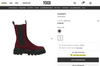 $825 ELEVENTY - Burgundy Suede Chelsea Platform Chunky Sole Boots - 10 US (40EU)