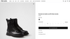 $1,520 PRADA - Brushed "ROIS" Leather & Re-Nylon Boots- 14US (13)