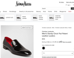 $945 CHRISTIAN LOUBOUTIN - * DANDY CHICK* Black Patent Leather Loafers - 9.5 US (42.5)