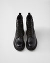 $1,520 PRADA - Brushed "ROIS" Leather & Re-Nylon Boots- 14US (13)