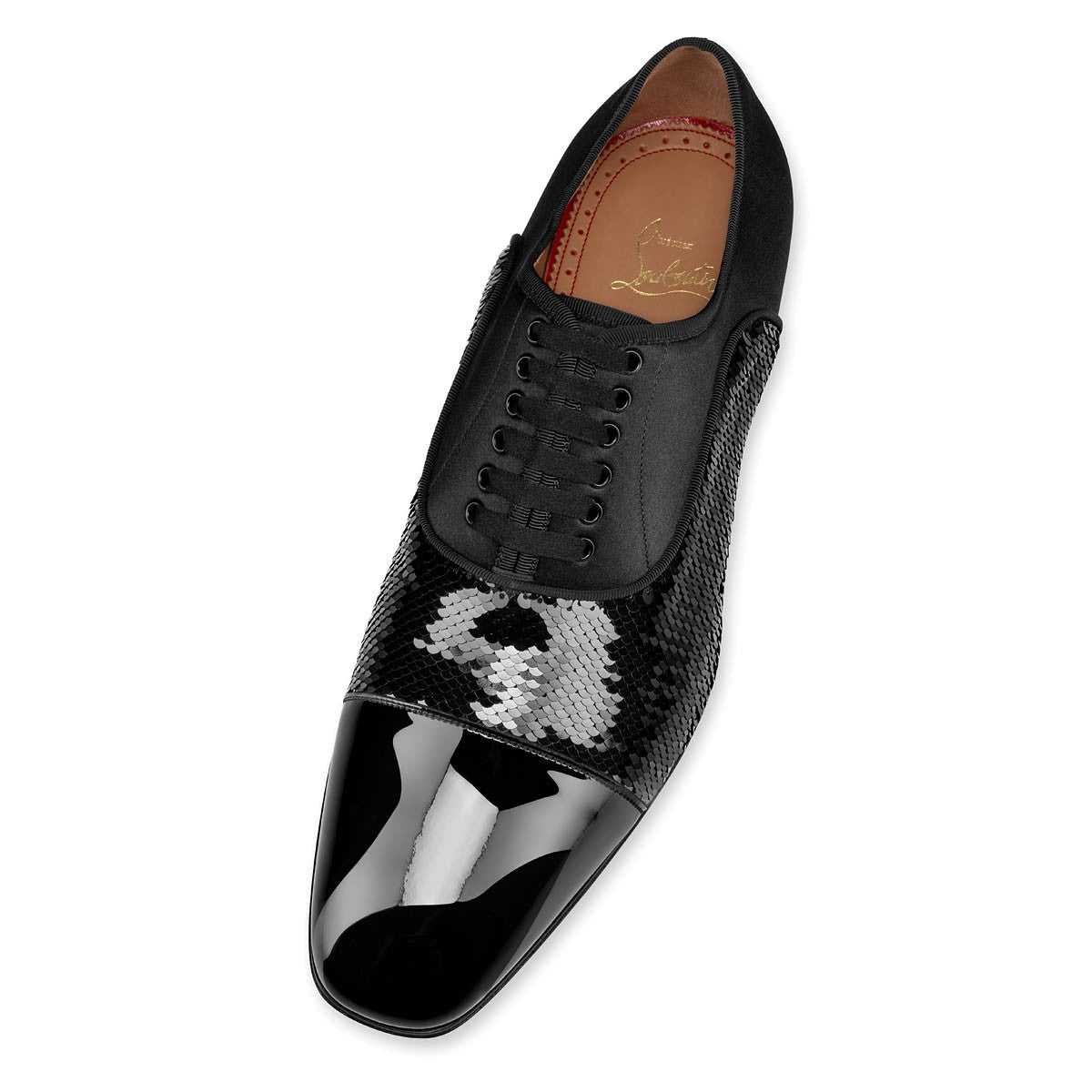 $1,050 CHRISTIAN LOUBOUTIN - *GREGGO ORLATO* Black Oxfords - 11 US (44)