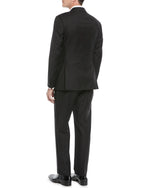 $1,995 EMPORIO ARMANI - “G LINE” 1-Btn Peak Lapel 130's Tuxedo Suit - 46L