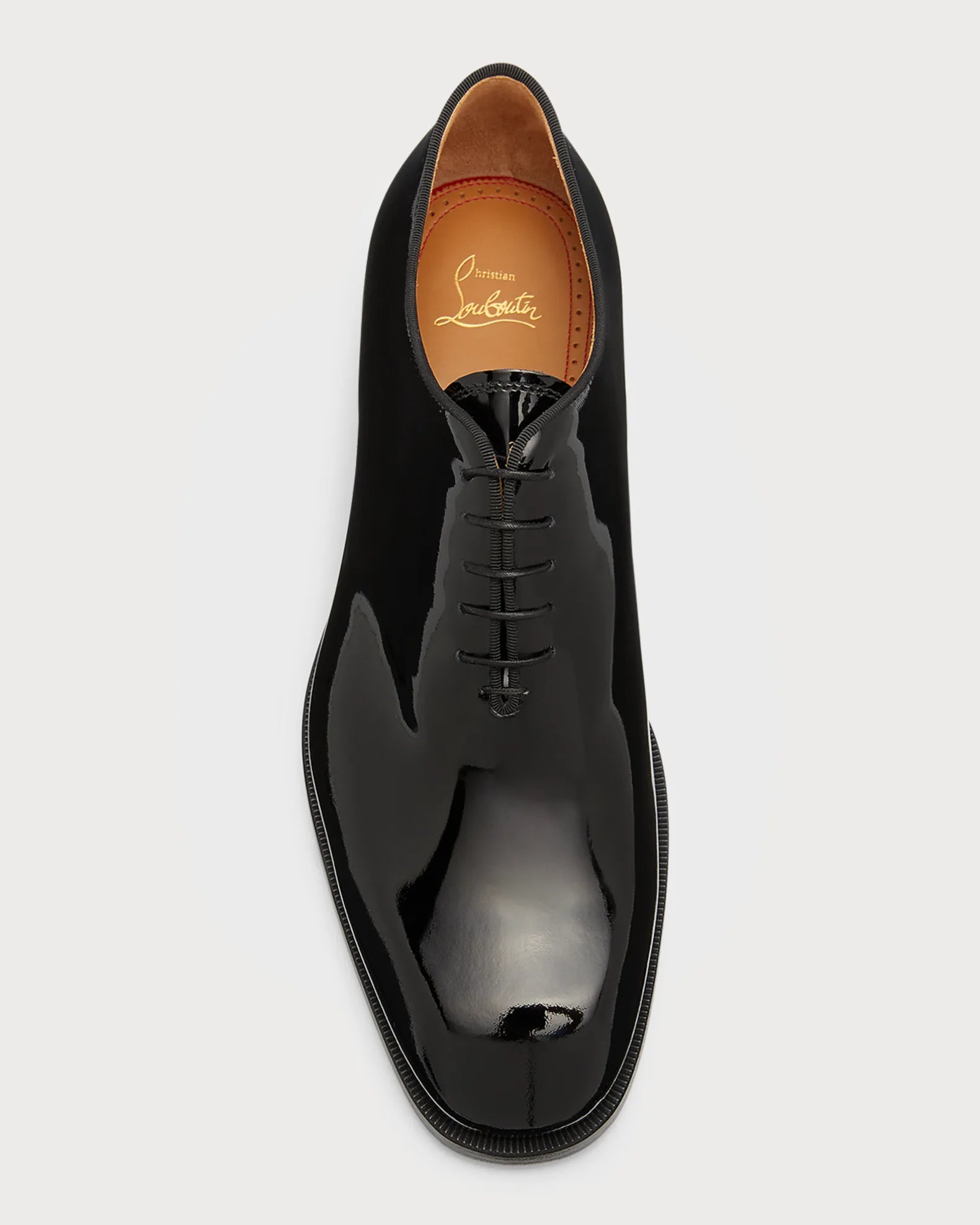 $1,145 CHRISTIAN LOUBOUTIN - *CORTEO* Black Patent Leather Oxfords - 11.5 US (44.5EU)