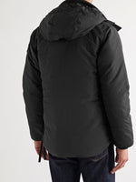 $1,000 CANADA GOOSE - "MAITLAND" BLACK Quilted Shell Hooded Down Parka - S