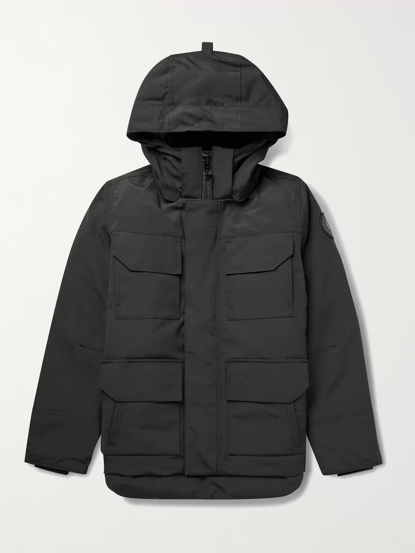 $1,000 CANADA GOOSE - "MAITLAND" BLACK Quilted Shell Hooded Down Parka - S