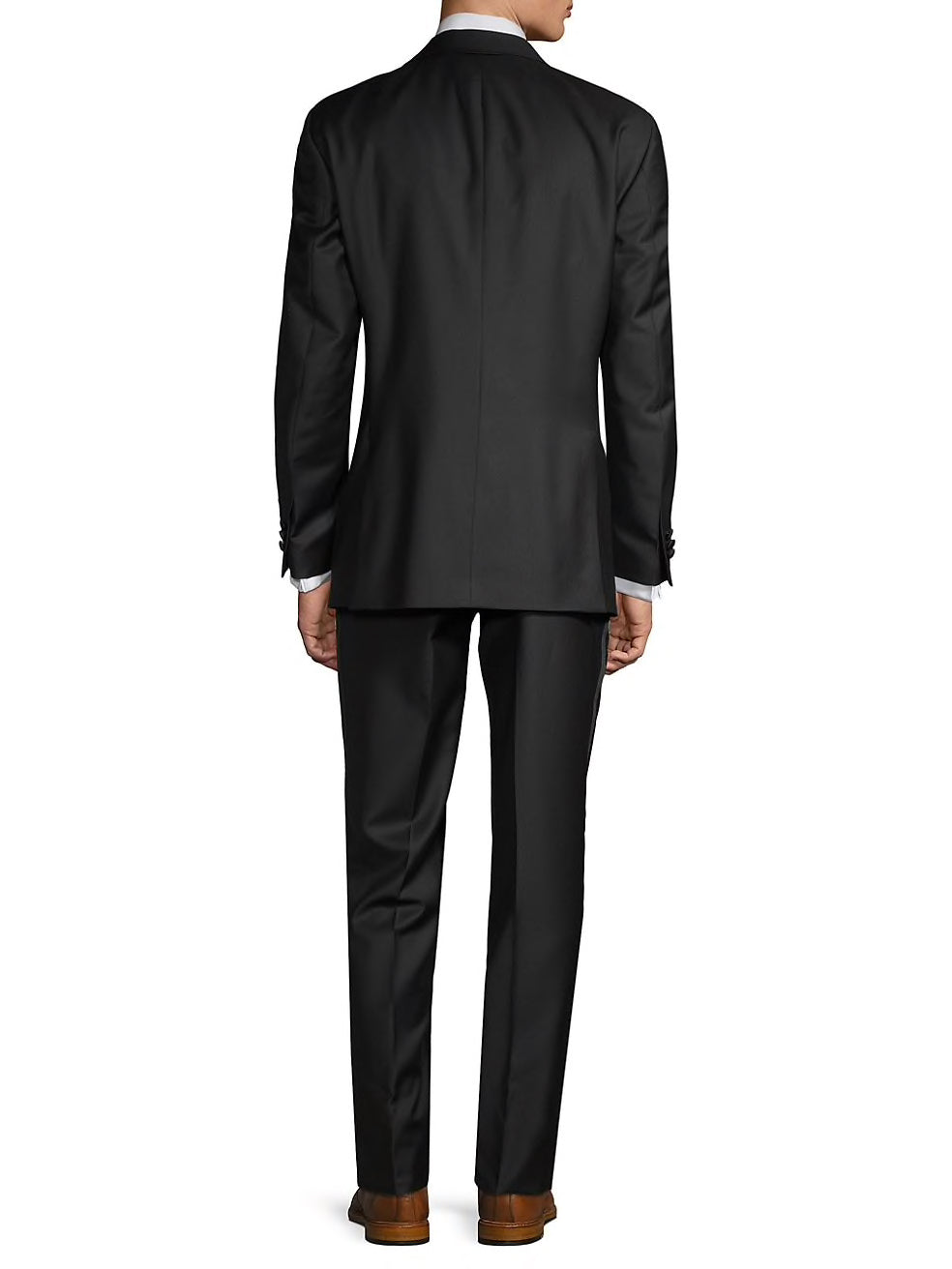 SAKS FIFTH AVENUE - By ERMENEGILDO ZEGNA "SILK" Black Tuxedo Suit - 38R