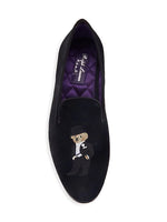 $800 RALPH LAUREN PURPLE LABEL - POLO "ALONZO" BEAR Black Loafers - 8